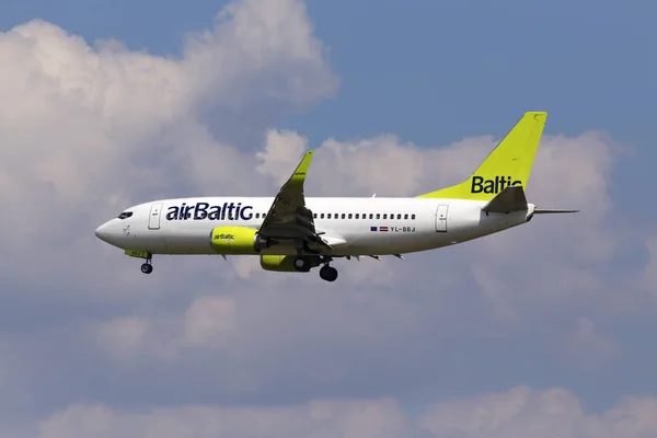 Borispol Ucraina Maggio 2018 Bbj Air Baltic Boeing 737 300 — Foto Stock