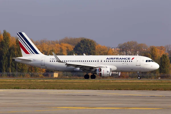 Borispol Ucrânia Outubro 2018 Aviões Hepj Air France Airbus A320 — Fotografia de Stock
