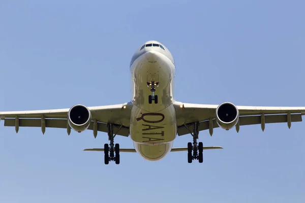 Borispol Ucrania Mayo 2019 Aeg Qatar Airways Airbus A330 300 — Foto de Stock