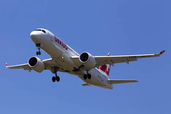 Borispol Ukrayna Mayıs 2019 Jcd Swiss International Airlines Bombardier 500 — Stok fotoğraf