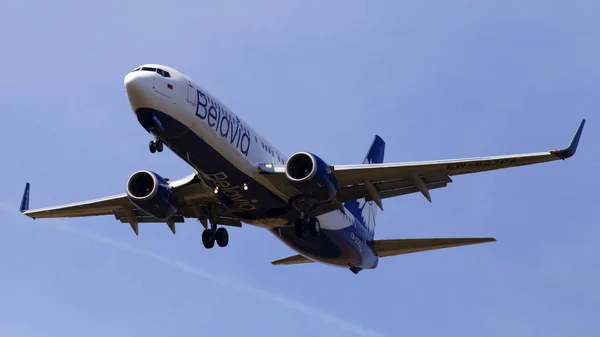 Borispol Ucraina Giugno 2019 Velivolo 527Pa Belavia Boeing 737 82R — Foto Stock