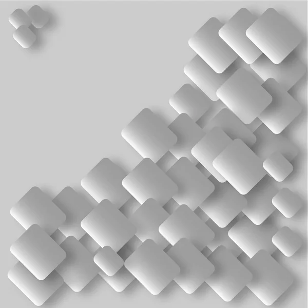 灰色背景上的金属方块元素 — 图库矢量图片