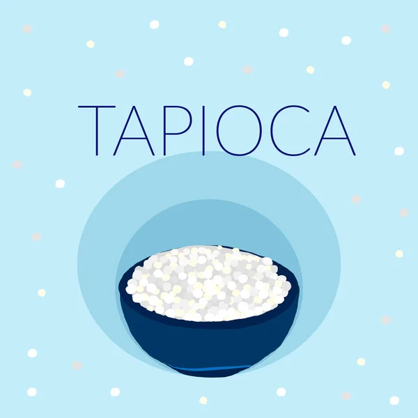 Tapioca Pearl Garniture Bulles Pour Thé Autre Boisson Dans Une — Image vectorielle