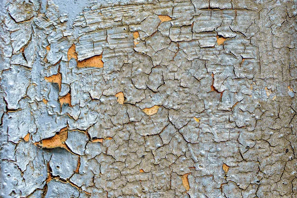 Oberfläche Aus Rostigem Eisen Mit Resten Alter Farbe Abgeplatzte Farbe — Stockfoto