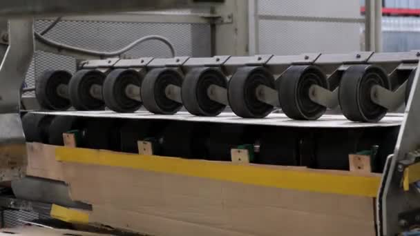 Enterprise Til Produktion Pap Containere Cardboard Fremstilling Lagdeling Ruller Roll – Stock-video