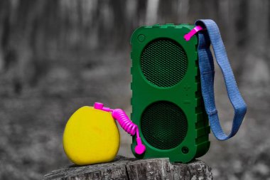 Apple müzik konsepti, soyut taşınabilir bluetooth sözcü