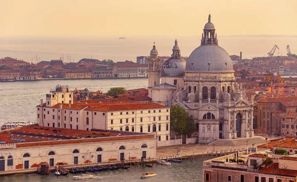 Sett Fra Luftfartøy Fra Santa Maria Della Salute Basilica Venezia – stockfoto