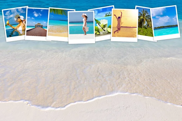 Sammlung Von Fotografien Von Momenten Urlaub Auf Einer Paradiesischen Insel — Stockfoto