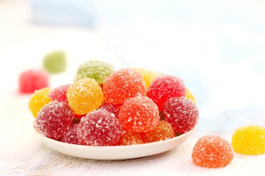Çeşitli şekerler marmelat