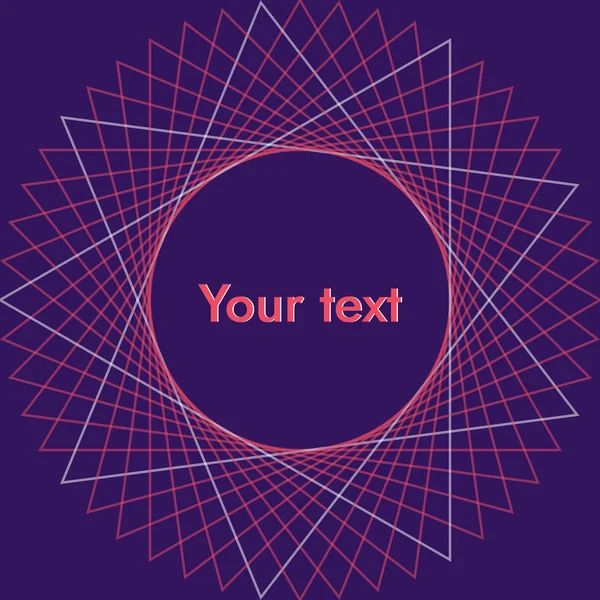 Neon soyut geometri çerçeve metin alanı