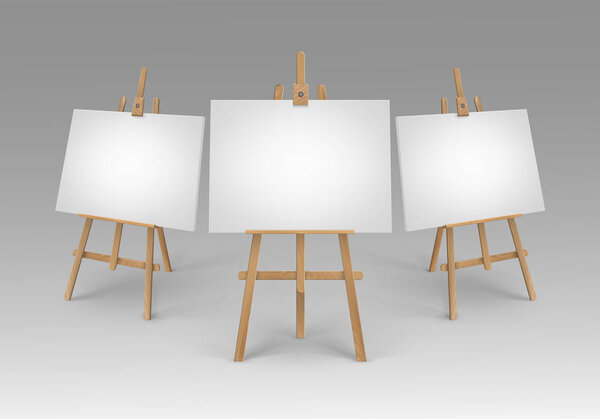 Векторный набор коричневых лазеек Sienna Wooden с макияжем пустых бланковых холстов, изолированных на заднем плане
