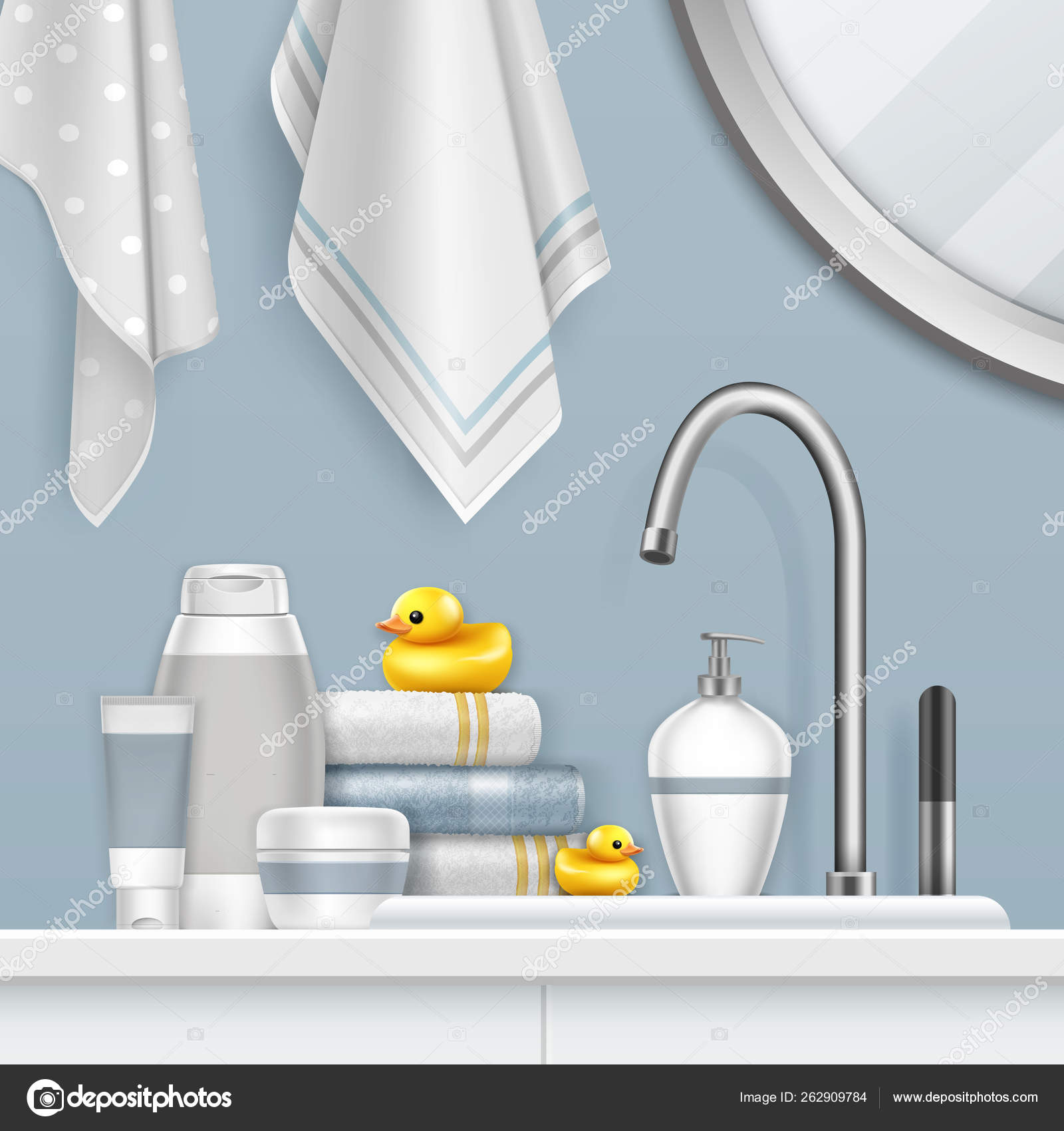 Bathroom stuff Vector Images | DepositPhotos, image size:1600x1700