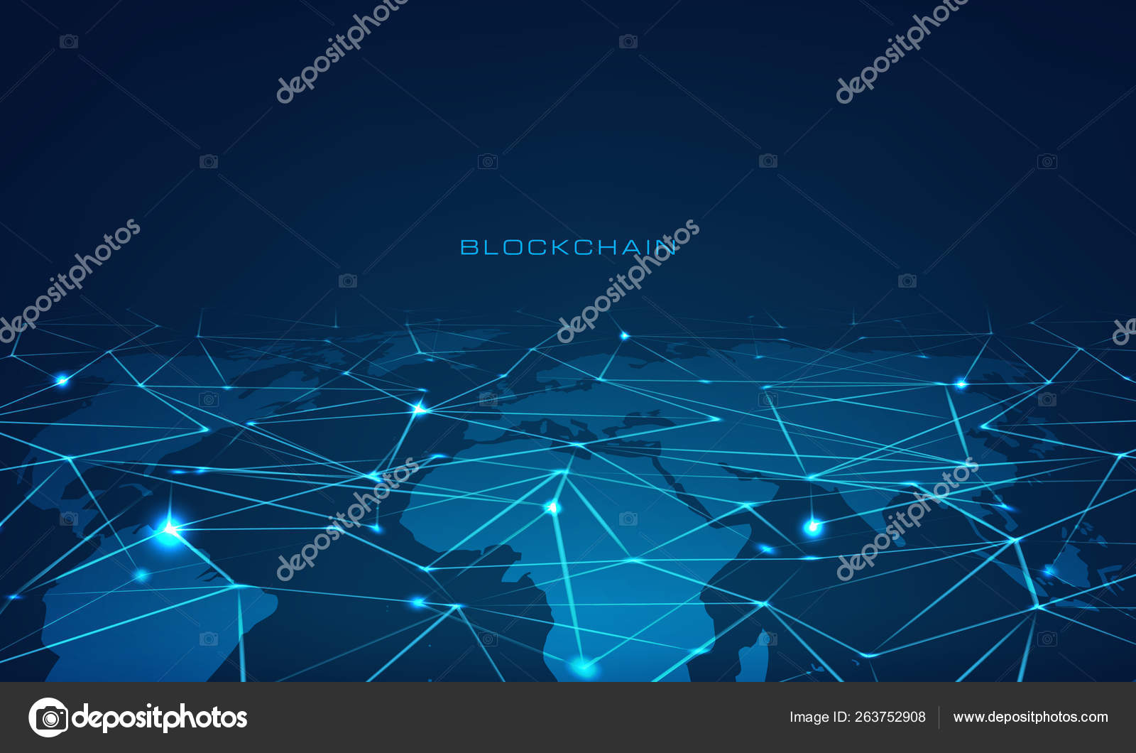 블록체인 기술 개념 블록체인 데이터베이스 데이터 암호화폐 비즈니스 보안 마이닝 배경 스톡 벡터 - ©Zonda 263752908