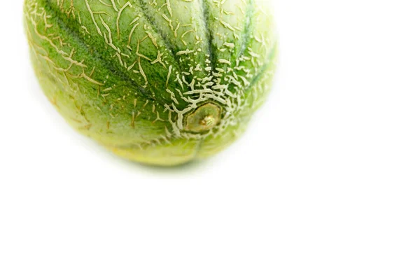 Mezzo Melone Isolato Fondo Bianco — Foto Stock