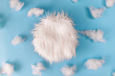 Mavi üzerine dijital yeni doğan arkaplan.