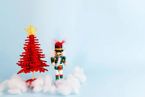 Fındıkkıran Ile Noel Süslemeleri — Stok fotoğraf