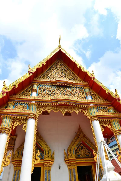 Wat Sriboonreung Temple Пригородах Бангкока Таиланд — стоковое фото