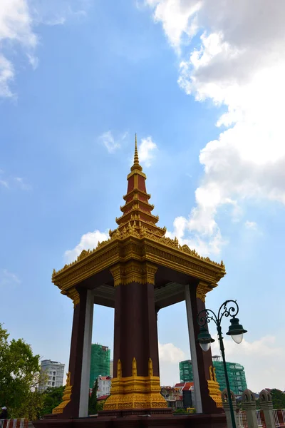 Socha Otce Krále Norodom Sihanouk Phnom Penh Kambodža — Stock fotografie