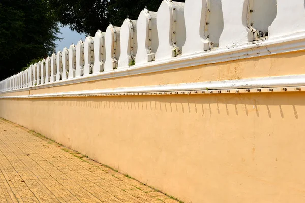 Les Murs Entourant Palais Royal Cambodge Phnom Penh — Photo