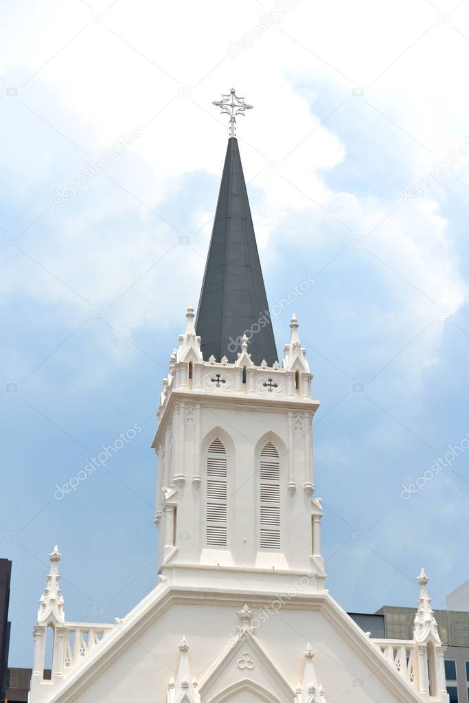 Church in downtown Singapore