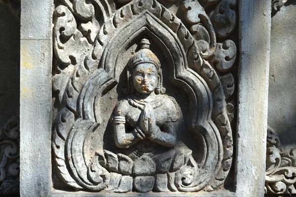 Temple Feature Πνομ Πενχ Καμπότζη — Φωτογραφία Αρχείου
