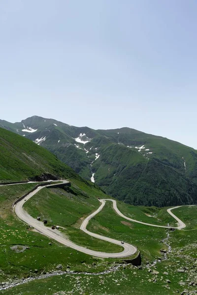 Pohled Silnici Transfagarasan Rumunsku — Stock fotografie