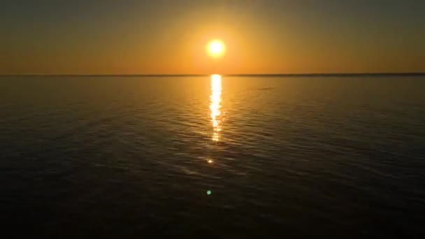 Prazo Pôr Sol Capa Tarkhankut Crimeia — Vídeo de Stock