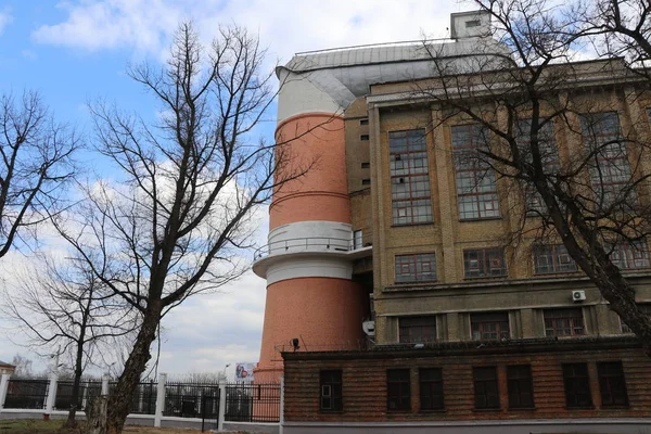 Zhukovsky, Moscow Region, Rusya-7 Nisan 2019: Tsagi T-105 dikey rüzgar tüneli görünümü, dönüm noktası.