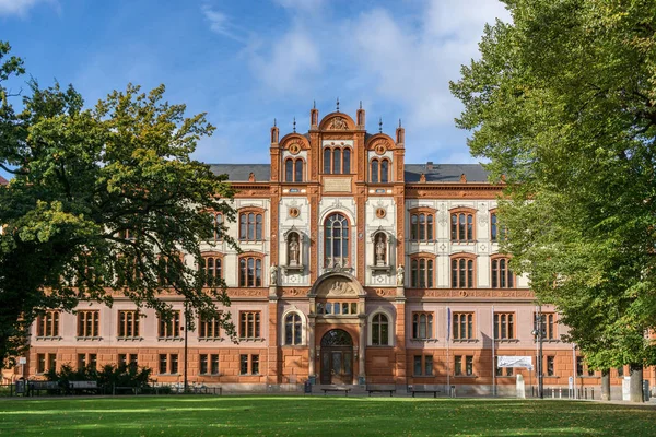 Stary Budynek Mieście Rostock Główny Budynek Uniwersytetu — Zdjęcie stockowe