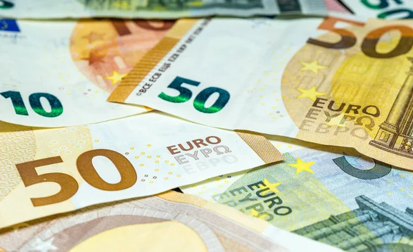 euro banknotes - european currency - fifty euro notes