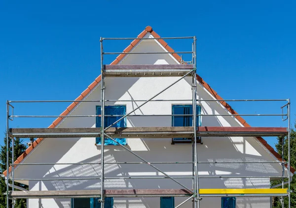 Construction Site Building Scaffolding — Stock Photo, Image