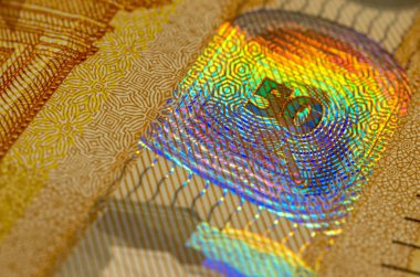 para - euro banknot güvenlik işaretleri 