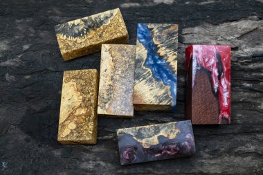 döküm epoksi reçine Stabilizing burl ahşap renk tam soyut ar