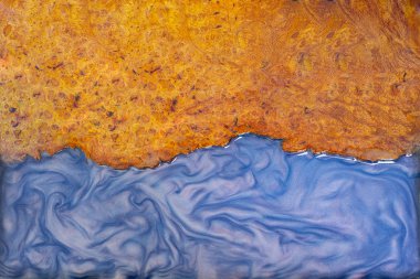 Burl ahşap gerçek sanat arka plan doku sabitleme döküm epoksi reçine