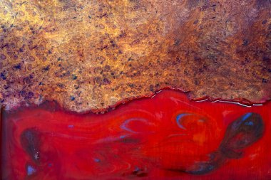 Burl ahşap gerçek sanat arka plan doku sabitleme döküm epoksi reçine