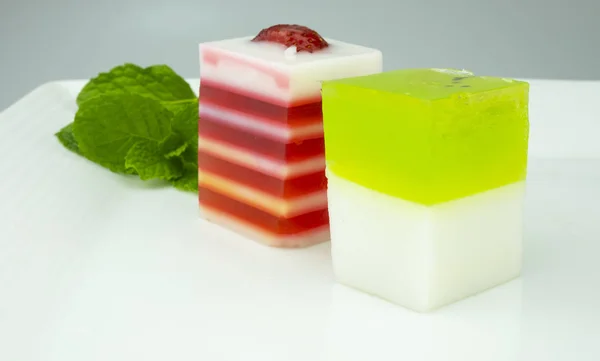 Godis Jelly Godis Färgglada Vit Bakgrund — Stockfoto