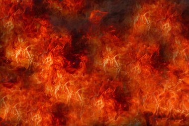Kırmızı sıcak sparks yanan alevler ateş 