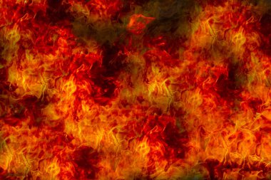 Kırmızı sıcak sparks yanan alevler ateş 