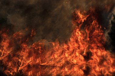 Kırmızı sıcak kıvılcım ateş alev yanan lastik 