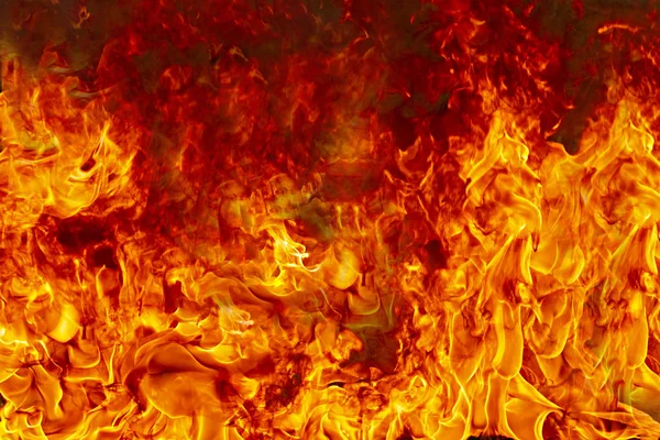 Brand Lågor Brinnande Röda Heta Gnistor — Stockfoto