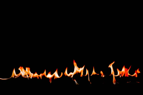 Las Llamas Fuego Fondo Negro Arte Abstracto Ardientes Chispas Rojas — Foto de Stock