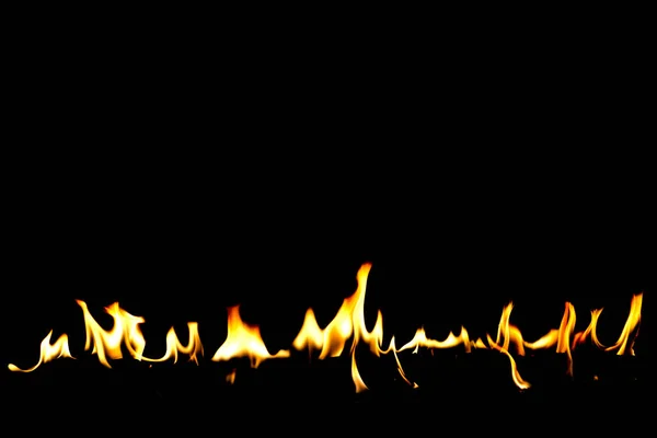 Las Llamas Fuego Fondo Negro Arte Abstracto Ardientes Chispas Rojas — Foto de Stock