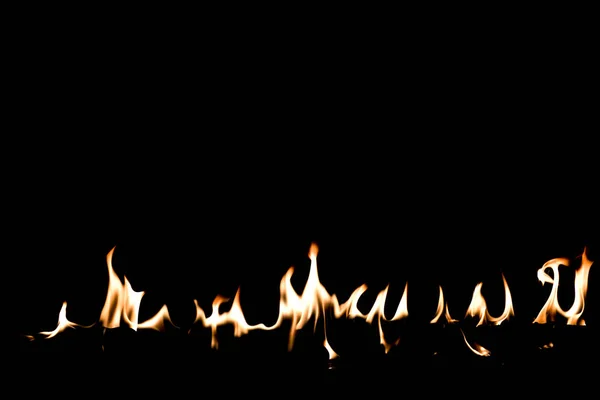 Las Llamas Fuego Fondo Negro Arte Abstracto Ardientes Chispas Rojas — Foto de Stock