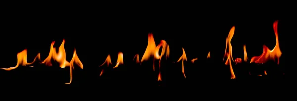 Incêndio Chama Arte Abstrata Fundo Preto Queima Faíscas Quentes Vermelhas — Fotografia de Stock