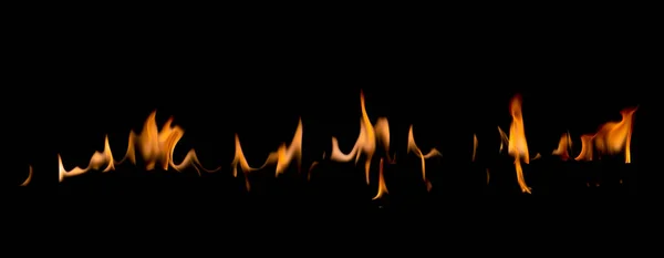 Fiamme Fuoco Arte Astratta Sfondo Nero Burning Rosso Scintille Calde — Foto Stock