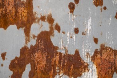 Eski demir, Paslı metal metal sac levha levha soyut sanat arka plan yüzeyinde pas kadar yakın