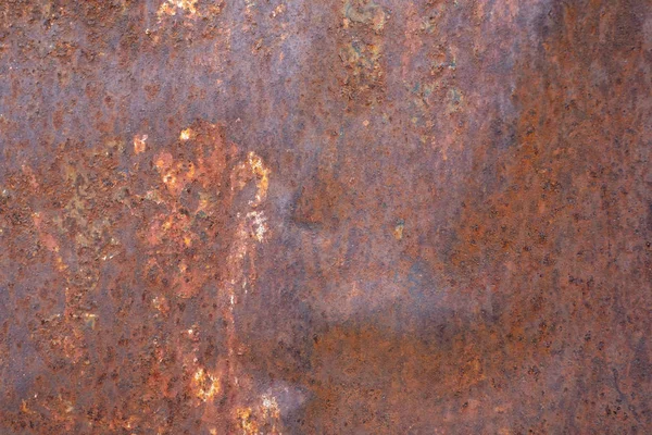 Κλείστε Σκουριά Στην Επιφάνεια Του Παλιού Σιδήρου Σκουριασμένο Μεταλλικό Χάλυβα — Φωτογραφία Αρχείου