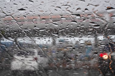 Resim İçi su yağmur araba pencere camdamla 