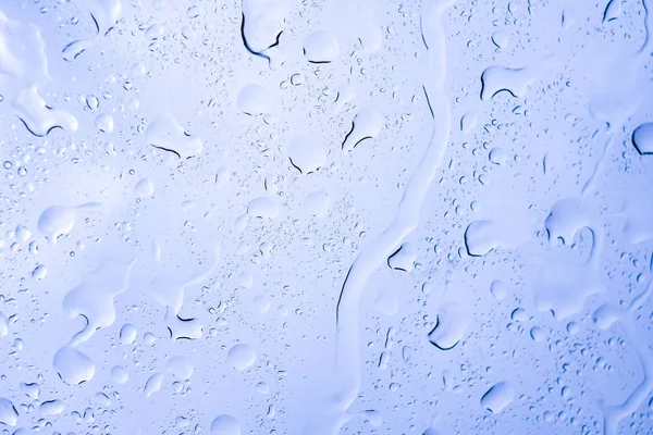 Imagem Dentro Gotas Chuva Água Vidro Janela Carro — Fotografia de Stock