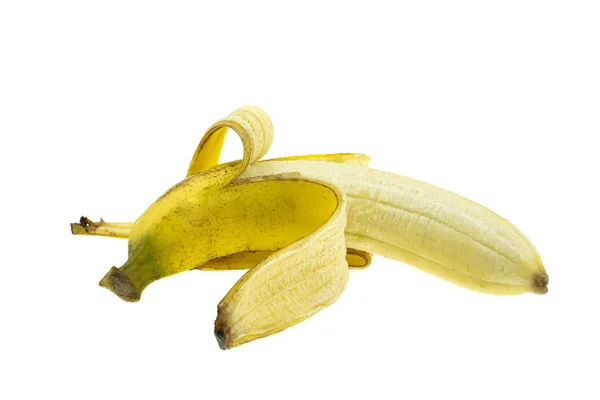 Mooie geschilde rijpe banaan — Stockfoto
